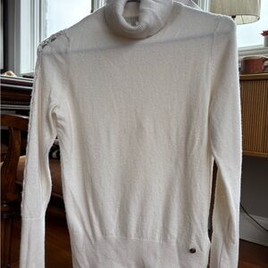 Ted Baker Turtleneck Sweater with open-knit arm detail